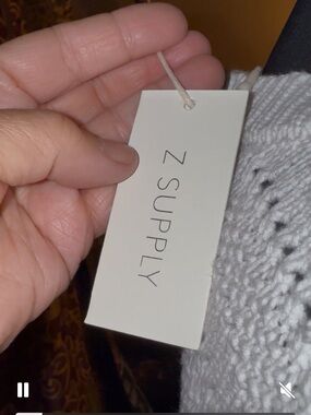 Z Supply Cream Open Knit Pullover